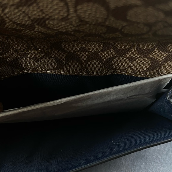 Coach slimline black leather wallet with logo print - Picture 4 of 6